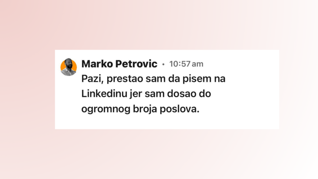 Markova Linkedin priča: Od nedoumica do jasnoće