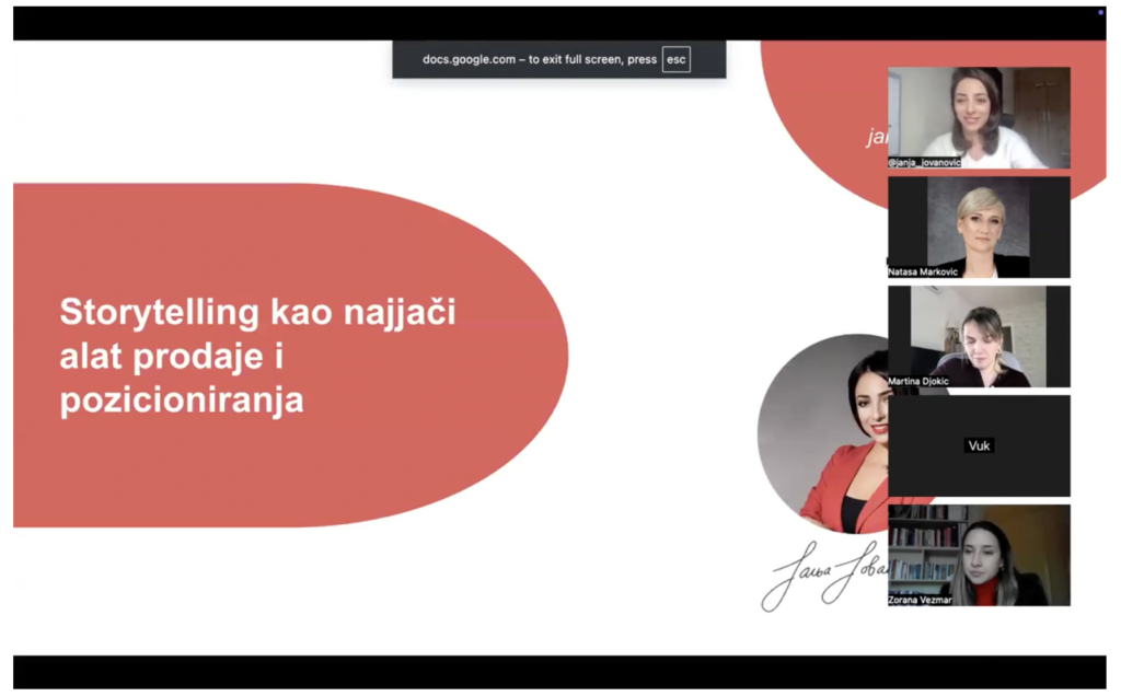 Storytelling trenining